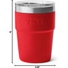image:imageYETI Rambler 16 oz Stackable Tumbler Vacuum Insulated Stainless Steel with MagSlider Lid  StackableRescue Red