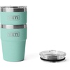 image:imageYETI Rambler 16 oz Stackable Tumbler Vacuum Insulated Stainless Steel with MagSlider Lid  StackableSea StoneTextured