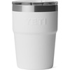 image:imageYETI Rambler 16 oz Stackable Tumbler Vacuum Insulated Stainless Steel with MagSlider Lid  StackableWhiteBadge