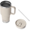 image:imageYETI Rambler 30 oz Travel Mug with Flip Straw Lid  Stainless Steel Vacuum Insulated Leakproof Cup Holder Friendly GrasshopperCape Taupe