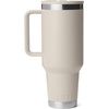 image:imageYETI Rambler 40 oz Travel Mug with Flip Straw Lid  Stainless Steel Vacuum Insulated Leakproof Cup Holder Friendly GrasshopperCape Taupe