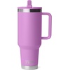 image:imageYETI Rambler 40 oz Travel Mug with Flip Straw Lid  Stainless Steel Vacuum Insulated Leakproof Cup Holder Friendly GrasshopperDesert Bloom