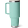 image:imageYETI Rambler 40 oz Travel Mug with Flip Straw Lid  Stainless Steel Vacuum Insulated Leakproof Cup Holder Friendly GrasshopperSea StoneTextured