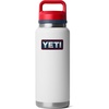 image:imageYETI Rambler 36 oz Bottle Vacuum Insulated Leakproof Stainless Steel with Chug CapWhiteRescue RedNavyBadge