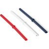 image:imageYETI Silicone Adjustable Straw Pack  Dishwasher Safe  Easy Sipping  UltraDurable MultiColorRescue RedWhiteNavy