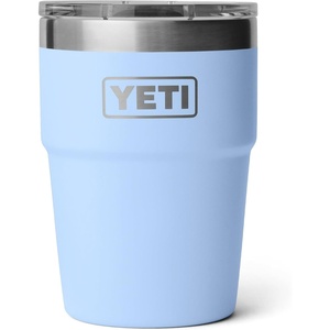 image:imageYETI Rambler 16 oz Stackable Tumbler Vacuum Insulated Stainless Steel with MagSlider Lid  StackableBig Sky Blue