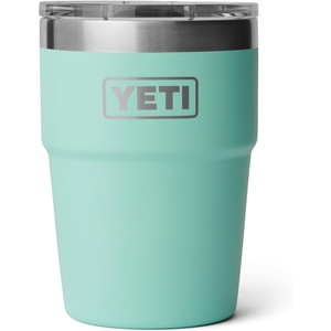 image:imageYETI Rambler 16 oz Stackable Tumbler Vacuum Insulated Stainless Steel with MagSlider Lid  StackableSeafoam