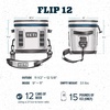 image:imageYETI Hopper Flip 12 Portable CoolerFog GrayTahoe Blue