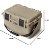 image:imageYETI LoadOut GoBox Collection Divided Waterproof Cargo Case Dry Box Camera Case Fishing Tackle BoxTan