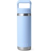 image:imageYETI Rambler 18 oz Bottle Vacuum Insulated Stainless Steel with Color Matching Straw Cap Pace PurpleBig Sky Blue