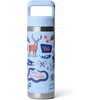 image:imageYETI Rambler 18 oz Bottle Vacuum Insulated Stainless Steel with Color Matching Straw Cap Pace PurpleBig Sky Summer Camp