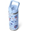 image:imageYETI Rambler 18 oz Bottle Vacuum Insulated Stainless Steel with Color Matching Straw Cap Pace PurpleBig Sky Summer Camp