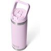 image:imageYETI Rambler 18 oz Bottle Vacuum Insulated Stainless Steel with Color Matching Straw Cap Pace PurpleCherry Blossom  Textured