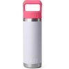 image:imageYETI Rambler 18 oz Bottle Vacuum Insulated Stainless Steel with Color Matching Straw Cap Pace PurpleMistPinkGrasshopper
