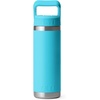 image:imageYETI Rambler 18 oz Bottle Vacuum Insulated Stainless Steel with Color Matching Straw Cap Pace PurpleReef Blue
