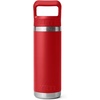image:imageYETI Rambler 18 oz Bottle Vacuum Insulated Stainless Steel with Color Matching Straw Cap Pace PurpleRescue Red