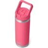 image:imageYETI Rambler 18 oz Bottle Vacuum Insulated Stainless Steel with Color Matching Straw Cap Pace PurpleTropical Pink