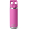 image:imageYETI Rambler 18 oz Bottle Vacuum Insulated Stainless Steel with Color Matching Straw Cap Pace PurpleWildflower Fuchsia