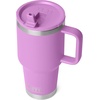 image:imageYETI Rambler 30 oz Travel Mug with Flip Straw Lid  Stainless Steel Vacuum Insulated Leakproof Cup Holder Friendly Pace PurpleDesert Bloom