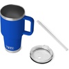 image:imageYETI Rambler 35 oz Straw Mug 20  DoubleWall Vacuum Insulation for Cold Beverages  Dishwasher Safe  Cupholder Compatible  Reusable Straw  Comfortable Grip Handle  Travel Mug  Pace PurpleRoyal Blue