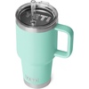 image:imageYETI Rambler 35 oz Straw Mug 20  DoubleWall Vacuum Insulation for Cold Beverages  Dishwasher Safe  Cupholder Compatible  Reusable Straw  Comfortable Grip Handle  Travel Mug  Pace PurpleSeafoam