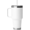 image:imageYETI Rambler 35 oz Straw Mug 20  DoubleWall Vacuum Insulation for Cold Beverages  Dishwasher Safe  Cupholder Compatible  Reusable Straw  Comfortable Grip Handle  Travel Mug  Pace PurpleWhite