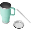 image:imageYETI Rambler 35 oz Straw Mug 20  DoubleWall Vacuum Insulation for Cold Beverages  Dishwasher Safe  Cupholder Compatible  Reusable Straw  Comfortable Grip Handle  Travel Mug  Pace PurpleSeafoam