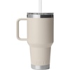 image:imageYETI Rambler 35 oz Straw Mug 20  DoubleWall Vacuum Insulation for Cold Beverages  Dishwasher Safe  Cupholder Compatible  Reusable Straw  Comfortable Grip Handle  Travel Mug  Pace PurpleCape Taupe
