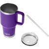image:imageYETI Rambler 35 oz Straw Mug 20  DoubleWall Vacuum Insulation for Cold Beverages  Dishwasher Safe  Cupholder Compatible  Reusable Straw  Comfortable Grip Handle  Travel Mug  Pace PurplePace Purple