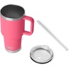 image:imageYETI Rambler 35 oz Straw Mug 20  DoubleWall Vacuum Insulation for Cold Beverages  Dishwasher Safe  Cupholder Compatible  Reusable Straw  Comfortable Grip Handle  Travel Mug  Pace PurpleTropical Pink