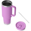 image:imageYETI Rambler 40 oz Travel Mug with Flip Straw Lid  Stainless Steel Vacuum Insulated Leakproof Cup Holder Friendly Pace PurpleDesert Bloom