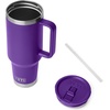 image:imageYETI Rambler 40 oz Travel Mug with Flip Straw Lid  Stainless Steel Vacuum Insulated Leakproof Cup Holder Friendly Pace PurplePace Purple