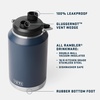 image:imageYETI Rambler Gallon Jug 20 Vacuum Insulated Leakproof Stainless Steel with MagCap Pace PurpleRescue Red
