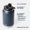 image:imageYETI Rambler Gallon Jug 20 Vacuum Insulated Leakproof Stainless Steel with MagCap Pace PurpleRoyal Blue