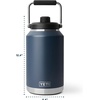 image:imageYETI Rambler Gallon Jug 20 Vacuum Insulated Leakproof Stainless Steel with MagCap Pace PurpleRoyal Blue