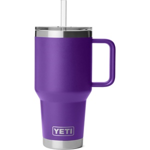 image:imageYETI Rambler 35 oz Straw Mug 20  DoubleWall Vacuum Insulation for Cold Beverages  Dishwasher Safe  Cupholder Compatible  Reusable Straw  Comfortable Grip Handle  Travel Mug  Pace PurplePace Purple
