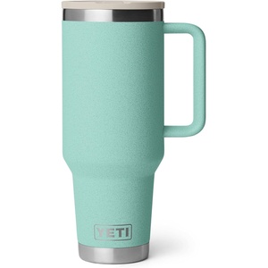 image:imageYETI Rambler 40 oz Travel Mug with Flip Straw Lid  Stainless Steel Vacuum Insulated Leakproof Cup Holder Friendly Pace PurpleSea StoneTextured