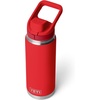 image:imageYETI Rambler 26 oz Water Bottle with Flip Chug Cap NavyRescue Red