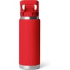 image:imageYETI Rambler 26 oz Water Bottle with Flip Chug Cap NavyRescue Red