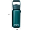 image:imageYETI Yonder 750 ml25 oz Water Bottle with Yonder Straw Cap Pace PurpleAgave Teal