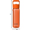 image:imageYETI Yonder 750 ml25 oz Water Bottle with Yonder Straw Cap Pace PurpleOrange