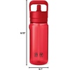 image:imageYETI Yonder 750 ml25 oz Water Bottle with Yonder Straw Cap Pace PurpleRescue Red