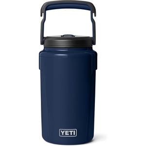 image:imageYETI Silo Half Gallon Insulated Straw Cap Water Jug  Leakproof Lightweight Sports Bottle with Fence Hook Handle  Keeps Drinks IceCold  Ideal for Gym Sports amp Tournaments Cape TaupeNavy
